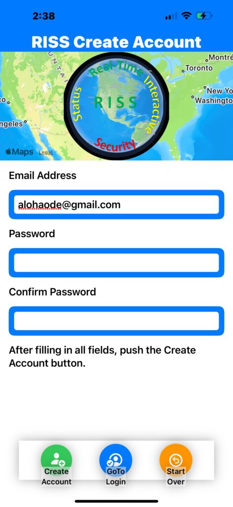 RISS Create Account