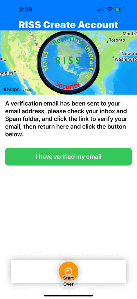 RISS email Verification