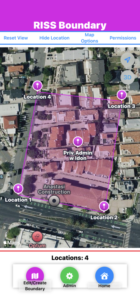 RISS Privileged Administrator Boundary View